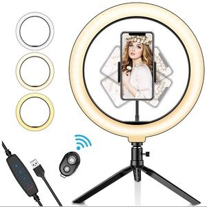 Ring Light with Tripod Stand and Phone Holder